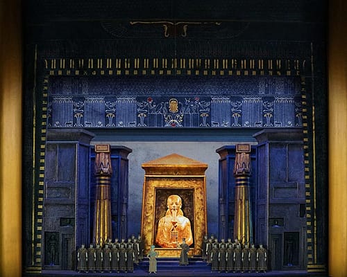 Set Design for Metropolitan Opera's new production of Aida.